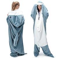 Algopix Similar Product 3 - Touchat Shark Blanket for Adult Super