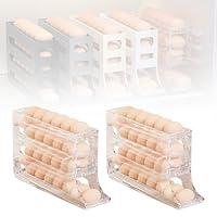 Algopix Similar Product 19 - 4 Tiers Egg Holder for Fridge 2024 New