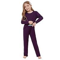 Algopix Similar Product 5 - Mirawise Girls Thermal Set Long Johns