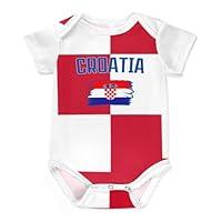 Algopix Similar Product 6 - 2024 Croatia Home Baby Jersey Soccer