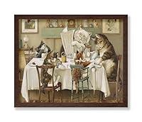 Algopix Similar Product 14 - Monem Art Vintage Cats Poster  Retro