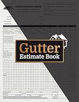 Algopix Similar Product 11 - Gutter Estimate Book 60 Rain Gutter