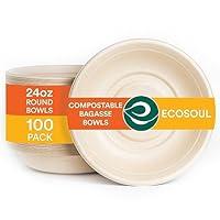Algopix Similar Product 9 - ECO SOUL 100 Compostable 24 Oz Soup