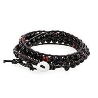 Algopix Similar Product 16 - Bling Jewelry Boho Black Onyx Ball Bead