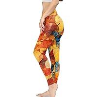 Algopix Similar Product 9 - Irisjudy Fall Leaves Print Womens High