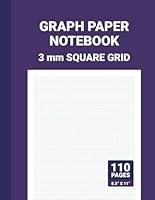 Algopix Similar Product 4 - 3 mm Square Grid Graph Paper Notebook