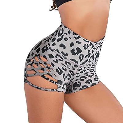 Best Deal for Women's High Waist Tight Yoga Shorts Side Large Hollow Sexy