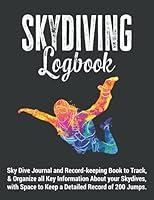 Algopix Similar Product 16 - Skydiving Logbook  Sky Dive Journal