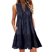 Algopix Similar Product 4 - Women Sleeveless Mini Dress Fashion