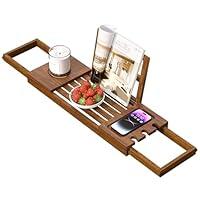 Algopix Similar Product 7 - Teak Bathtub Tray Bath Tray for Tub