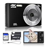 Algopix Similar Product 2 - Digital Camera for Teens FHD 4K 44MP