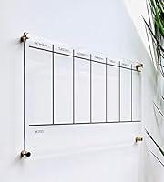 Algopix Similar Product 17 - Acrylic Weekly Calendar Board For Wall