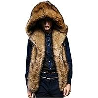 Algopix Similar Product 2 - Mens Faux Fur Sleeveless Vest Cute