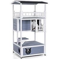 Algopix Similar Product 3 - Petsfit 4Level Outdoor Cat House with