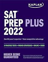 Algopix Similar Product 17 - SAT Prep Plus 2022 5 Practice Tests 
