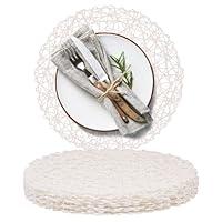 Algopix Similar Product 5 - AHHFSMEI Paper Braided Round Placemats