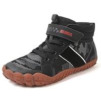 Algopix Similar Product 13 - KUBUA Kids High Top Barefoot Shoes Boys