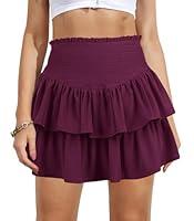 Algopix Similar Product 15 - Vigorics Purple Skirt Ruffle Skirt High