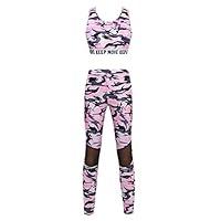Algopix Similar Product 9 - CHICTRY Kids Girls Camo 2 Pcs