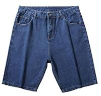 Algopix Similar Product 12 - Mens Loose Summer Retro Denim Shorts