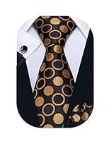 Algopix Similar Product 3 - BarryWang Mens Tie Set Polka Dot