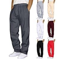 Algopix Similar Product 2 - Red Sweatpants Mens Baggy Sweatpants