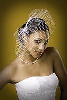 Algopix Similar Product 8 - High Fashion Scallop Birdcage Veil by