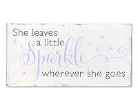 Algopix Similar Product 4 - She Leaves A Little Sparkle Girls Wood