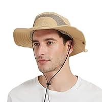 Algopix Similar Product 7 - Mens Sun Hat Cotton Safari Hat Wide