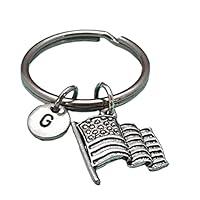 Algopix Similar Product 3 - American flag keychain american flag