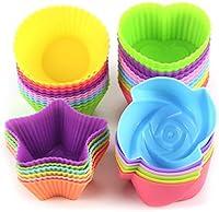 Algopix Similar Product 11 - LetGoShop Silicone Cupcake Liners