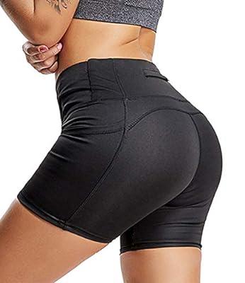 Buy Women Yoga Shorts Ruched Booty High Waisted Gym Workout Shorts