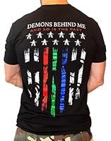 Algopix Similar Product 10 - Demons Behind Me Mens Salute to Those