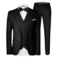 Algopix Similar Product 13 - MAGE MALE Mens 3 Pieces Suit Elegant