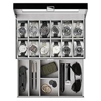 Algopix Similar Product 6 - ProCase Watch Box for Men 12 Slot Mens