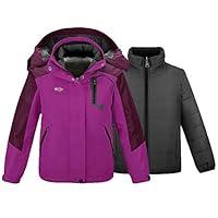 Algopix Similar Product 18 - wantdo Girls Ski Jacket Warm 3 in 1