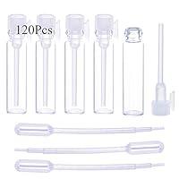 Algopix Similar Product 18 - 120Pcs 1Ml Mini Cute Empty Glass