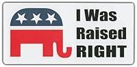Algopix Similar Product 10 - Bumper Sticker I Was Raised Right