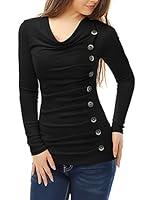 Algopix Similar Product 4 - Allegra K Womens Cowl Neck Long