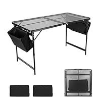 Algopix Similar Product 16 - Moosinily Camping Table 4FT Grill Table