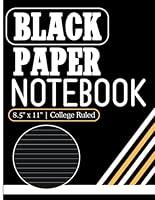 Algopix Similar Product 13 - Black Paper Notebook Black Paper