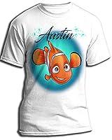 Algopix Similar Product 13 - Personalized Airbrush Clownfish Shirt