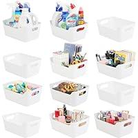 Algopix Similar Product 13 - Tiawudi 12 Pack Storage Bins Plastic