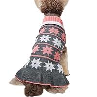 Algopix Similar Product 2 - Jecikelon Pet Dog Long Sweaters Dress