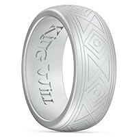 Algopix Similar Product 14 - King Will Silicone Rings for Men 