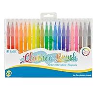 Algopix Similar Product 19 - BAZIC 20 Colors Classico Brush Markers