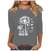 Algopix Similar Product 5 - Womens Graphic Tops 34 Sleeve