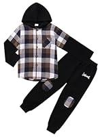 Algopix Similar Product 3 - ESHOO Toddler Boys Fall Clothes Long