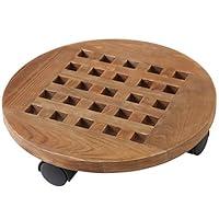 Algopix Similar Product 15 - MyGift 12Inch Brown Wood Rolling Plant