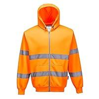 Algopix Similar Product 5 - Portwest Workwear Mens HiVis Hooded